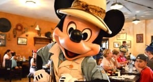 Mickey Mouse at Tusker House for Lunch - Animal Kingdom