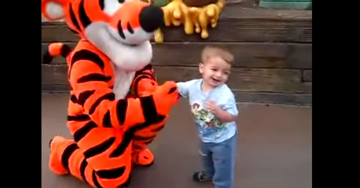 Boy meets Tigger