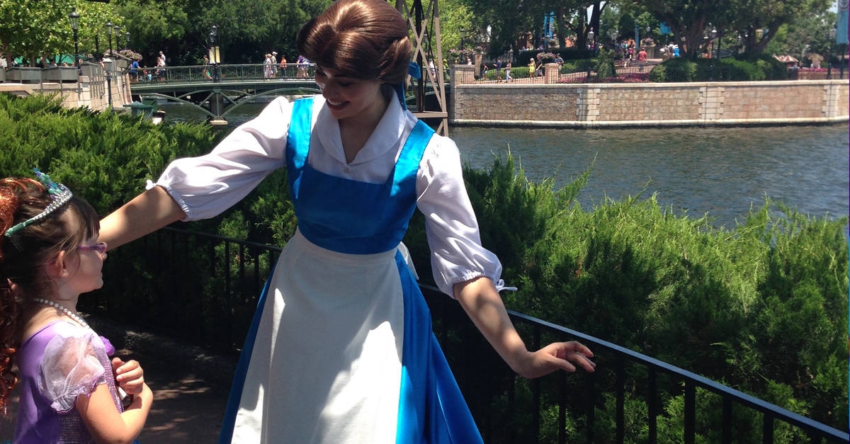 Belle and little girl World Showcase