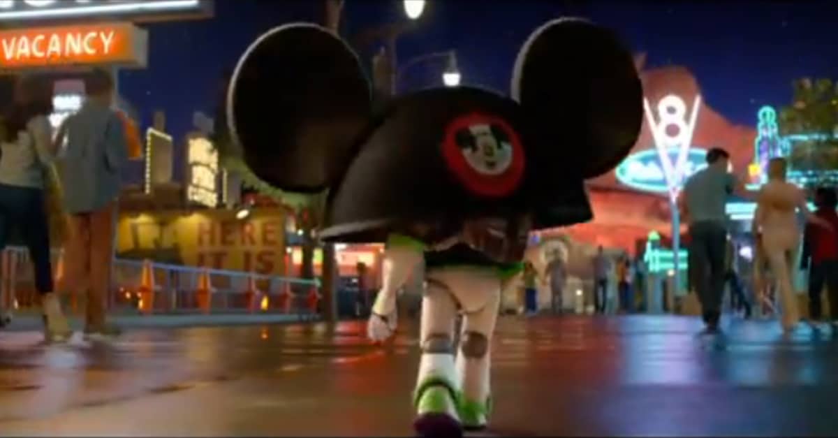 Buzz Lightyear visits Disney Land
