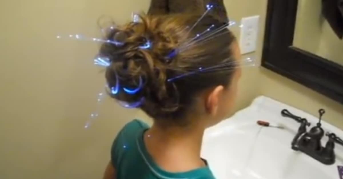 Glow in the dark hairstyle