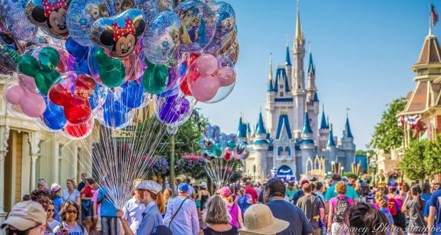 Cinderella's Castle And Balloons