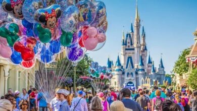 Cinderella's Castle And Balloons