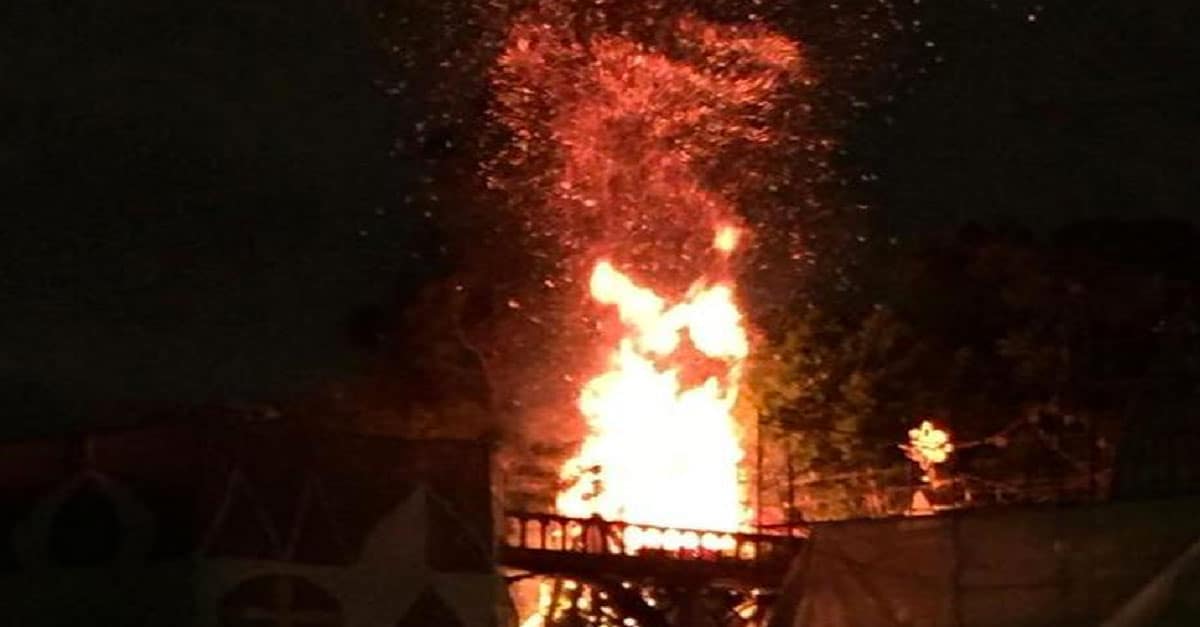 Fire At Disneyland