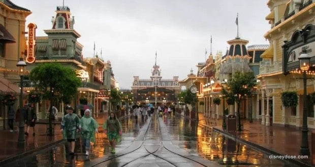 rain at Disney World