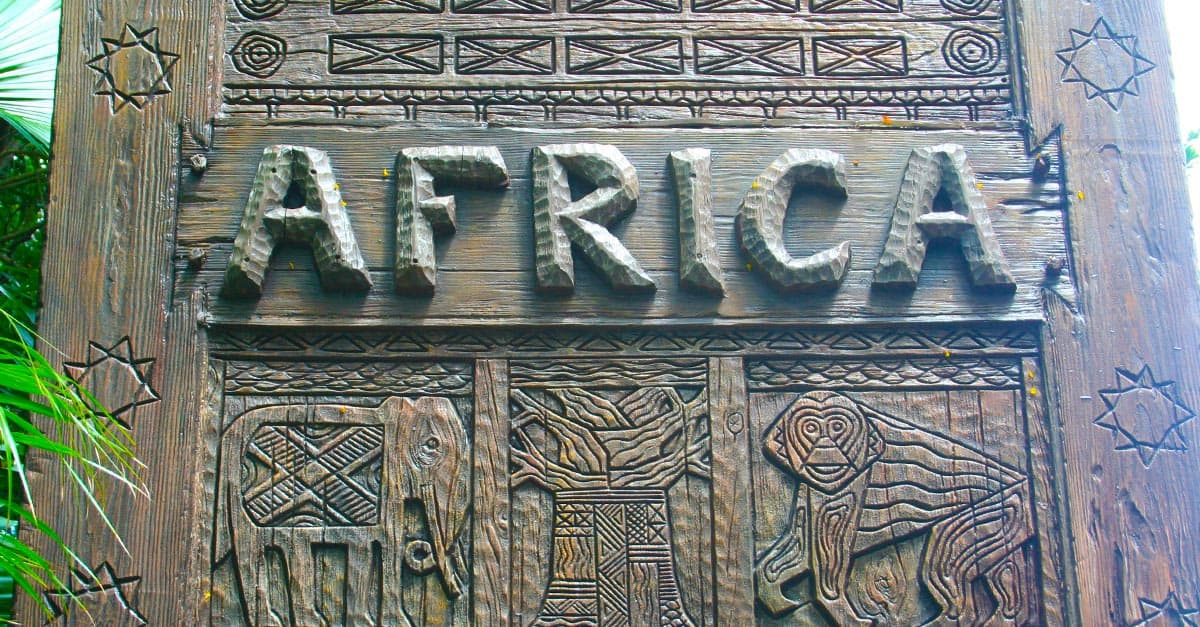 Africa sign in Disney Park