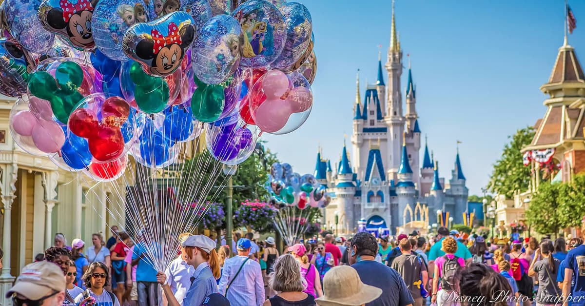 Cinderella's Castle and Balloons