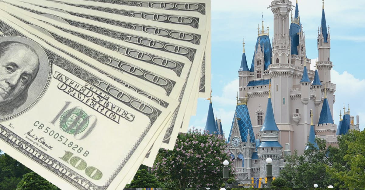 Cinderella's Castle and Dollar Bills