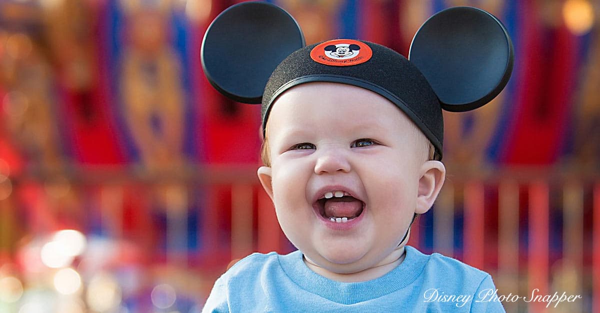 toddler with mickey ears