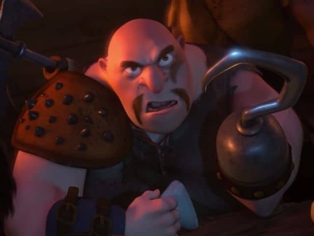 Encounter this fierce, bald villain with a hook hand and spiked armor—can you name his Disney movie at our quiz attraction?.