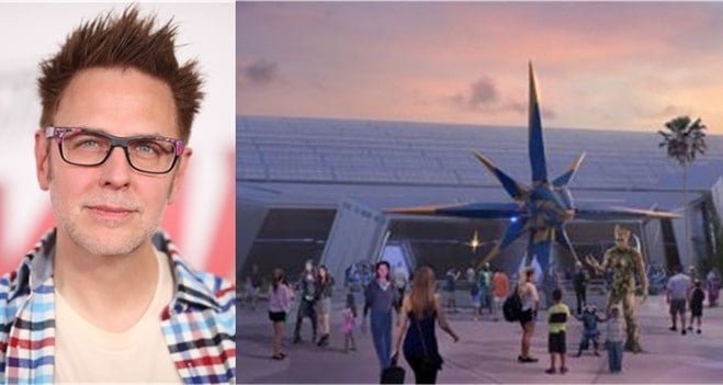 Guest with spiky hair and glasses channeling Guardians of the Galaxy: Cosmic Rewind vibes at EPCOT.