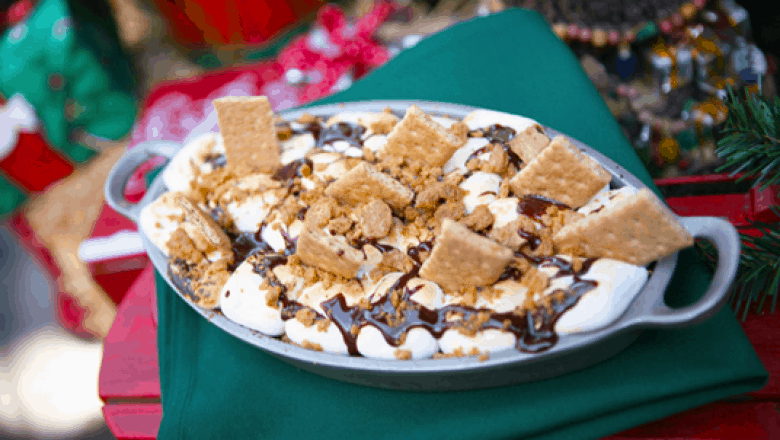 S'mores dip with gooey marshmallows, chocolate, and graham crackers—just like Big Thunder Ranch Barbecue at Disneyland.