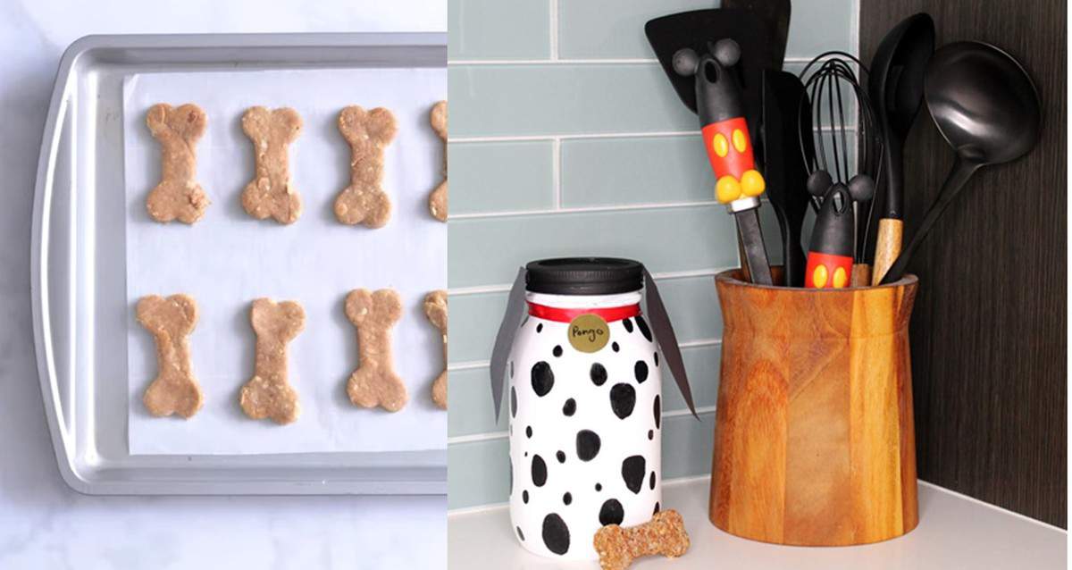 Dalmatian-spotted treat jar and bone-shaped dog snacks turn your kitchen into a Disney Parks-style snack station with magical flair.