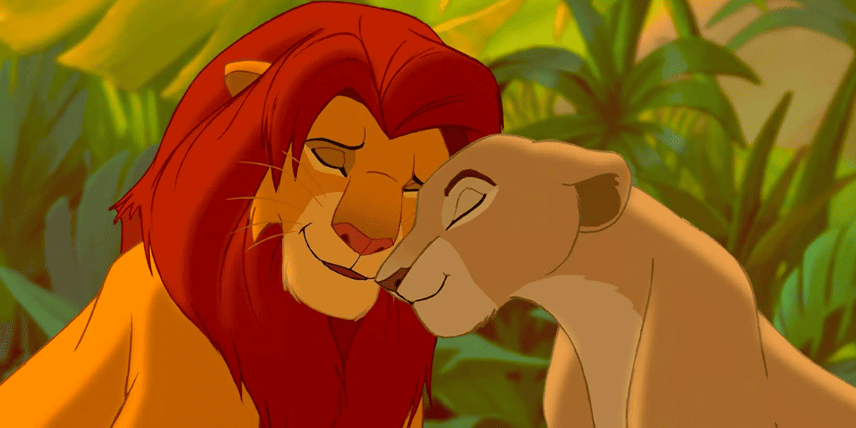 Adult Simba and Nala in 'The Lion King'