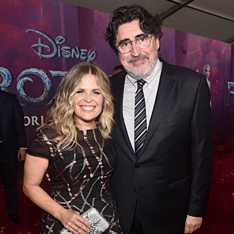 Jennifer Lee with husband Alfred Molina (aka, Doctor Otto Octavius)