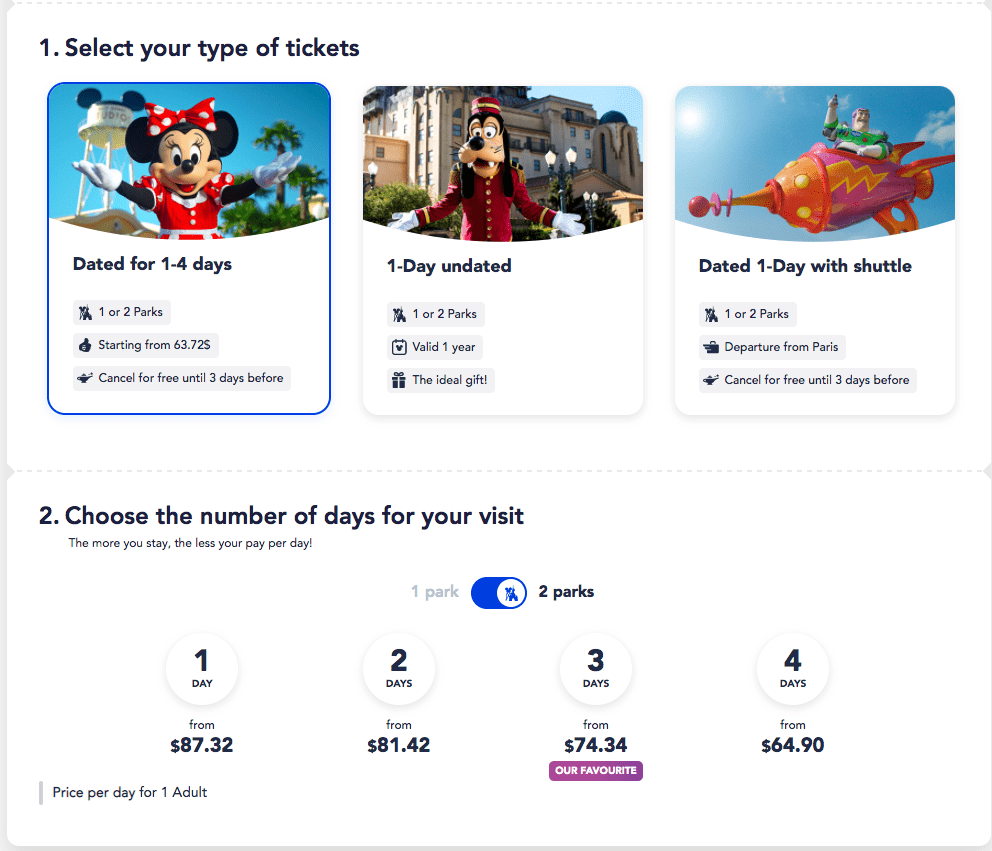 Disneyland Paris Tickets