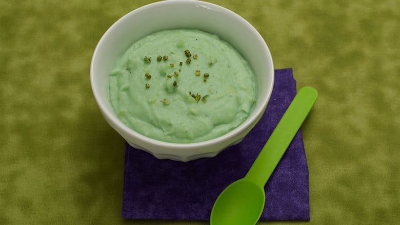 Mean, green, Hulk-inspired mashed potatoes!