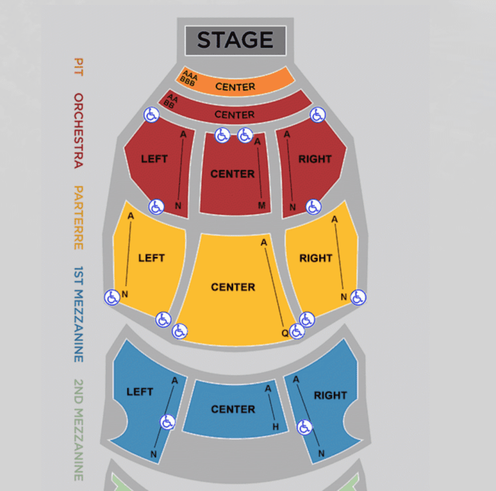 Dolby Theatre Seating Map