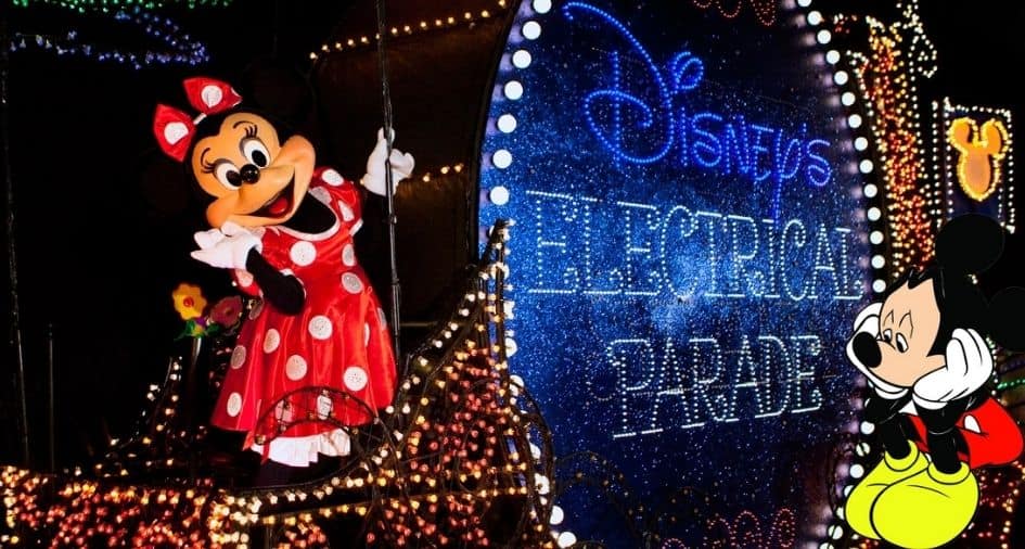 waiting for Main Street Electrical Parade