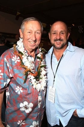 Roy P Disney with his dad, Roy E Disney