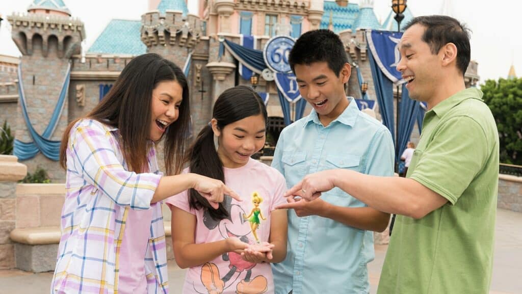 Family with Tinkerbelle