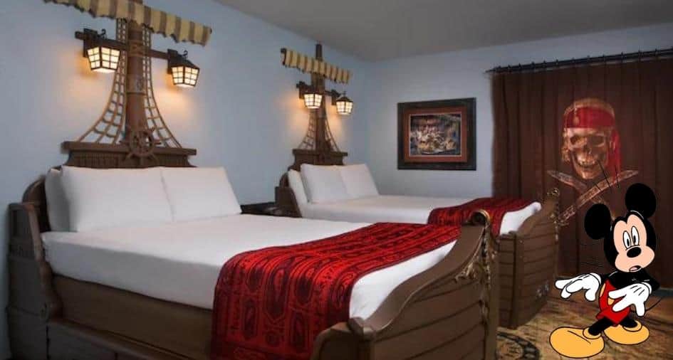 Disney's Caribbean Beach Resort Pirate Rooms