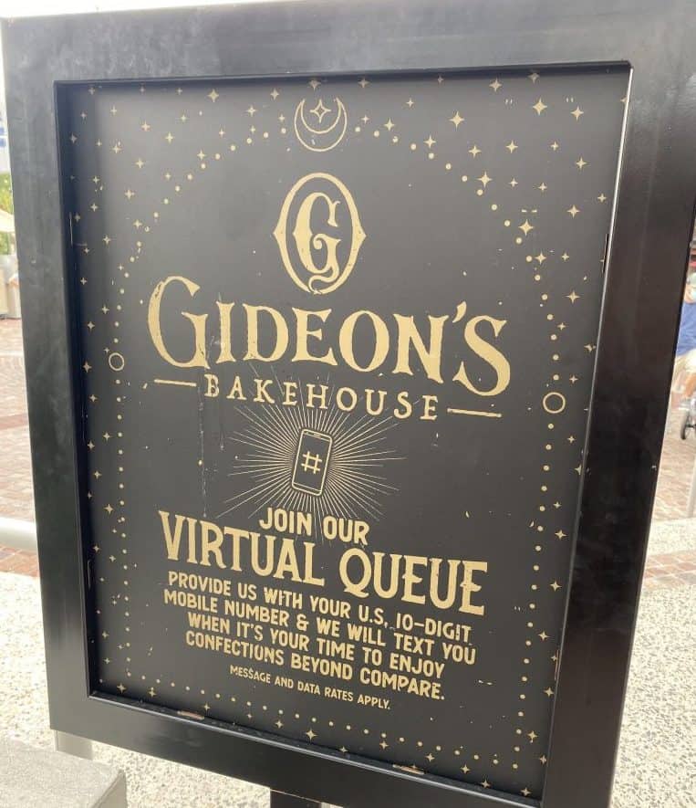 Gideon's Queue Sign