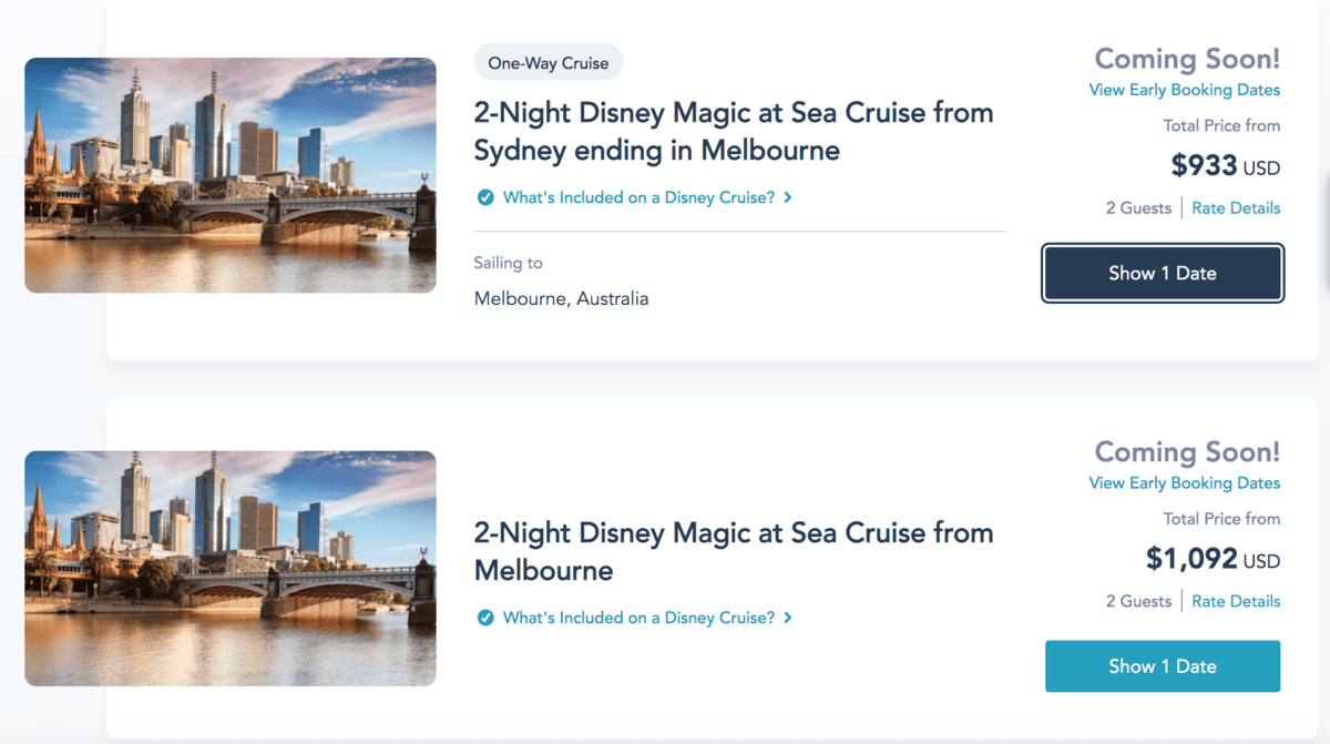 Disney Cruise Line Australia