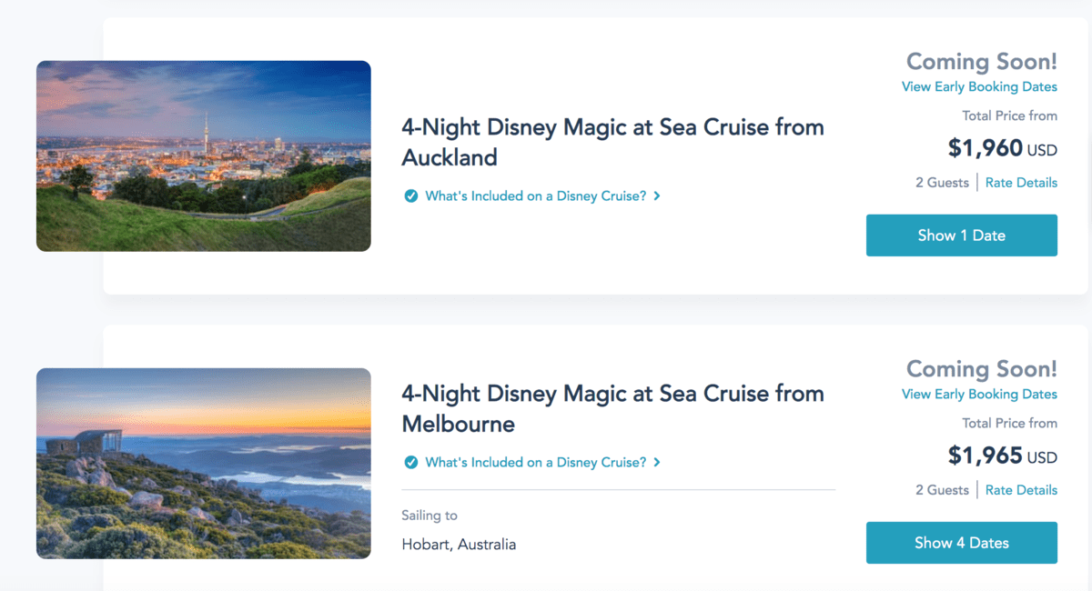 Credit: Disney Cruise Line Australia New Zealand