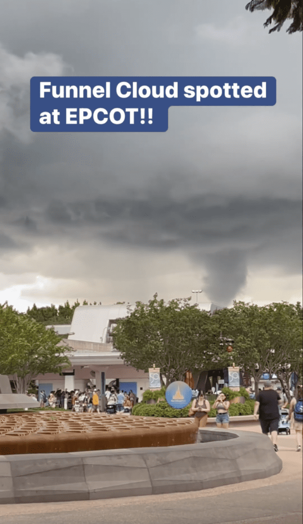 Tornado Visits Walt Disney World
