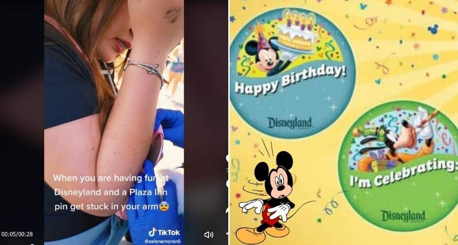 Disney Button Accident