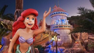 The entrance to Under the Sea - Journey of the Little Mermaid