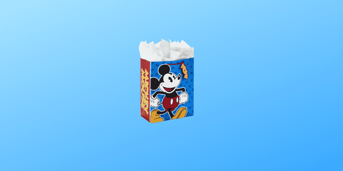Mickey mouse gift bag