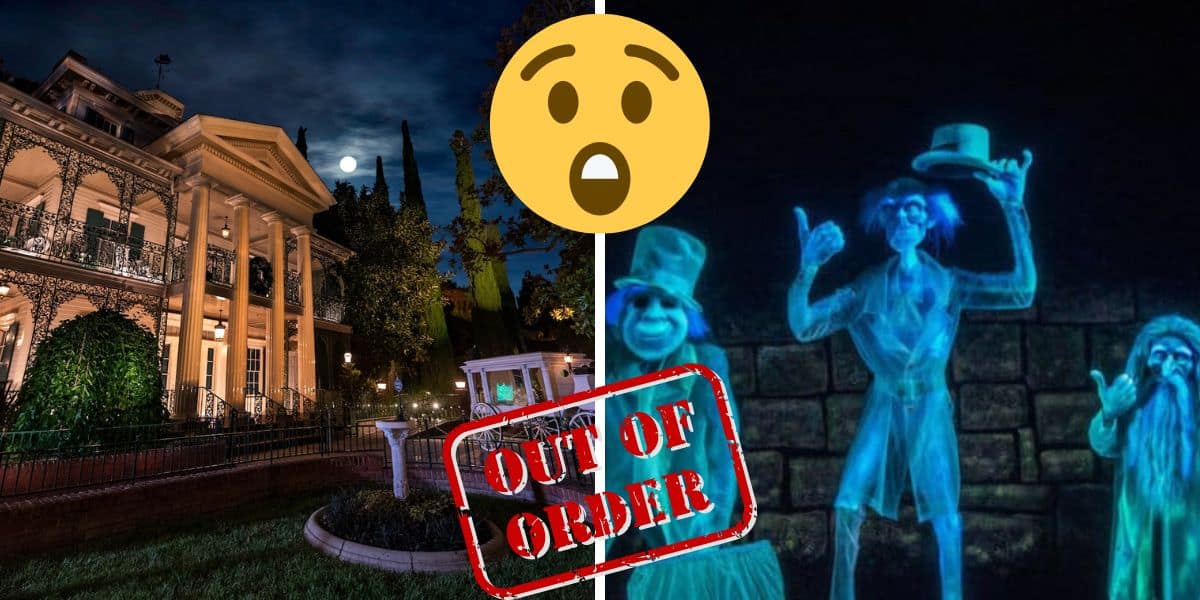 haunted mansion ride out of order