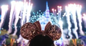 Mickey ears and fireworks