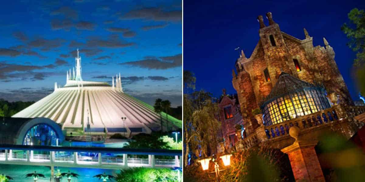 space mountain haunted mansion