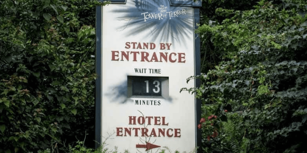 Wait Time at Tower of terror