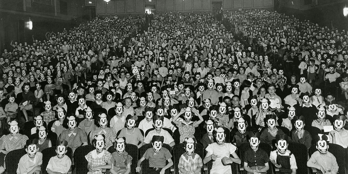 An Audience of Disney Fans Long Ago