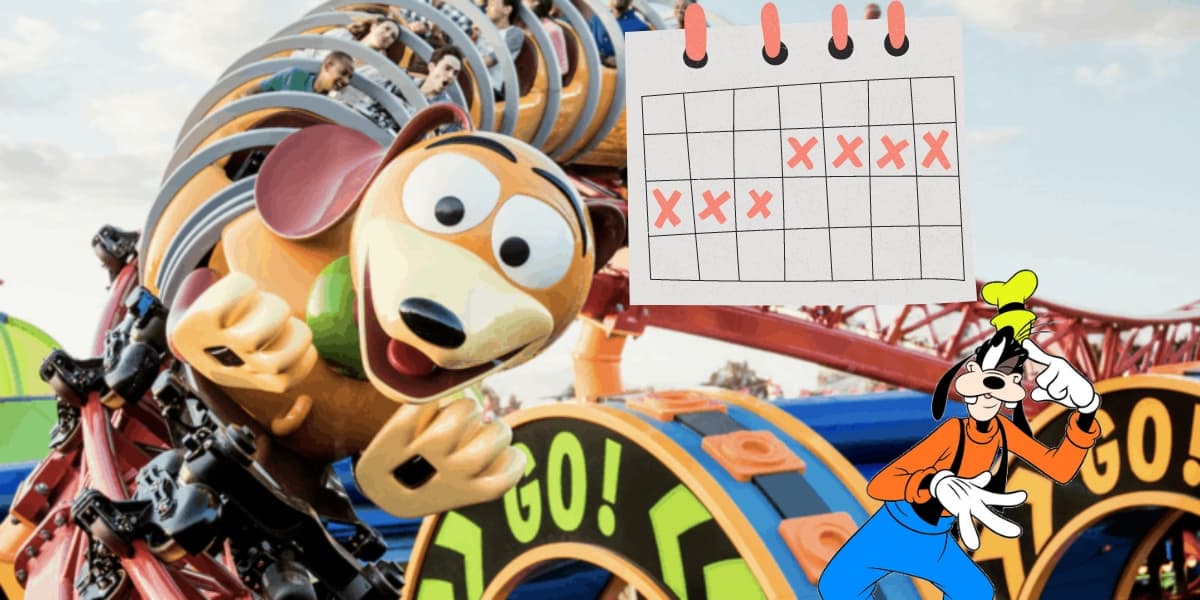 Number of days needed for Disney World vacation