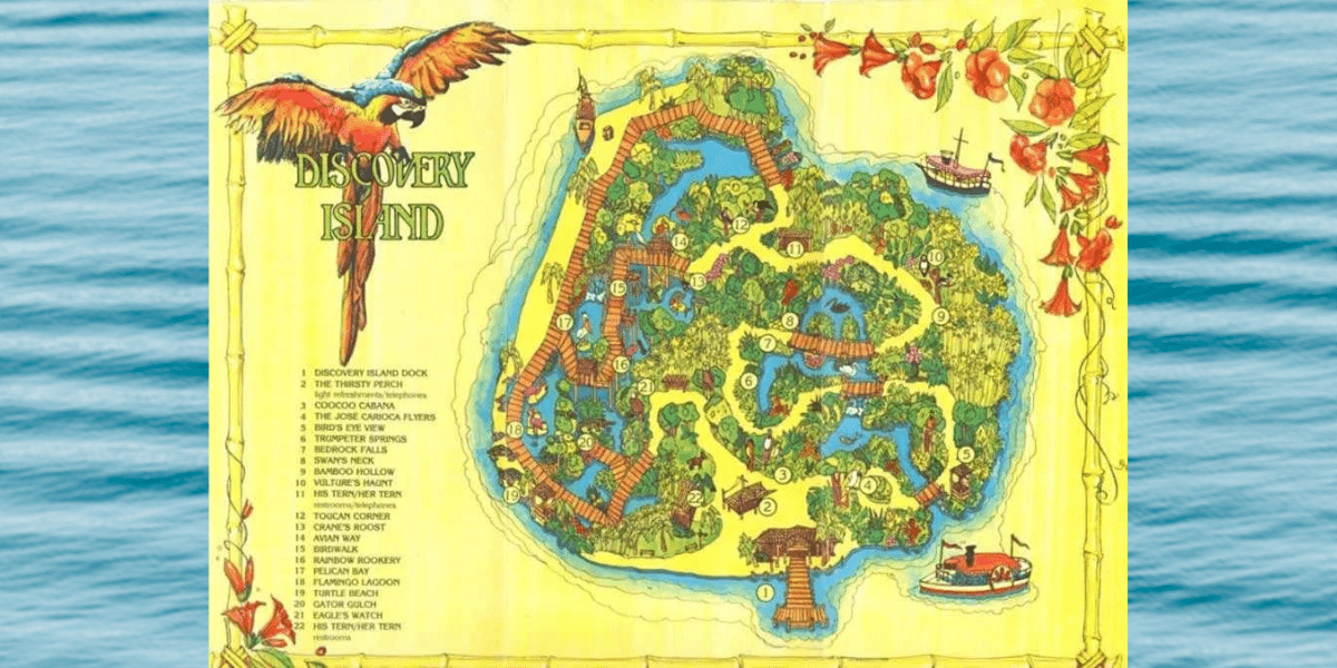 Map for Discovery Island
