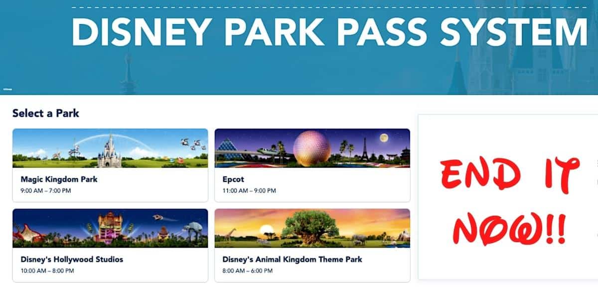 Disney Theme Park Reservation System