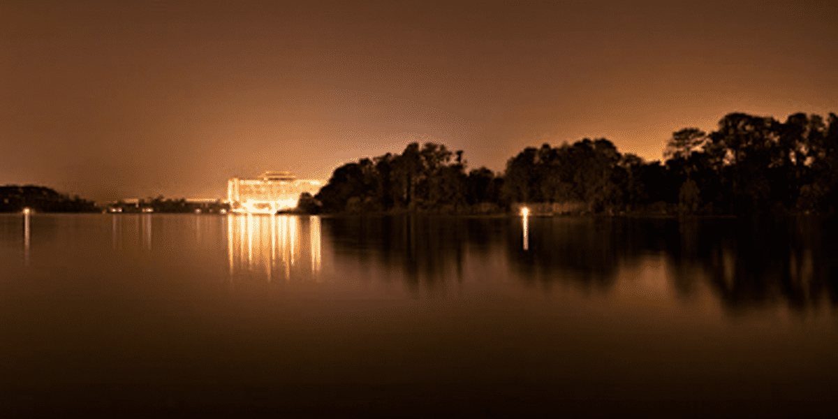 Lights on at Discovery Island