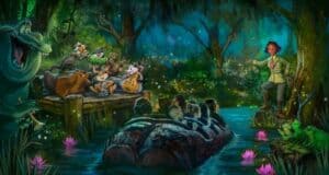 Tiana's Bayou Adventure concept art/Courtesy of Disney