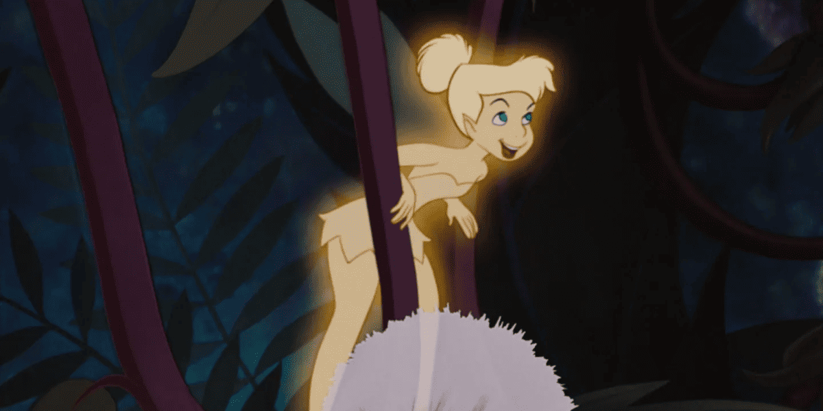 tinker bell grinning