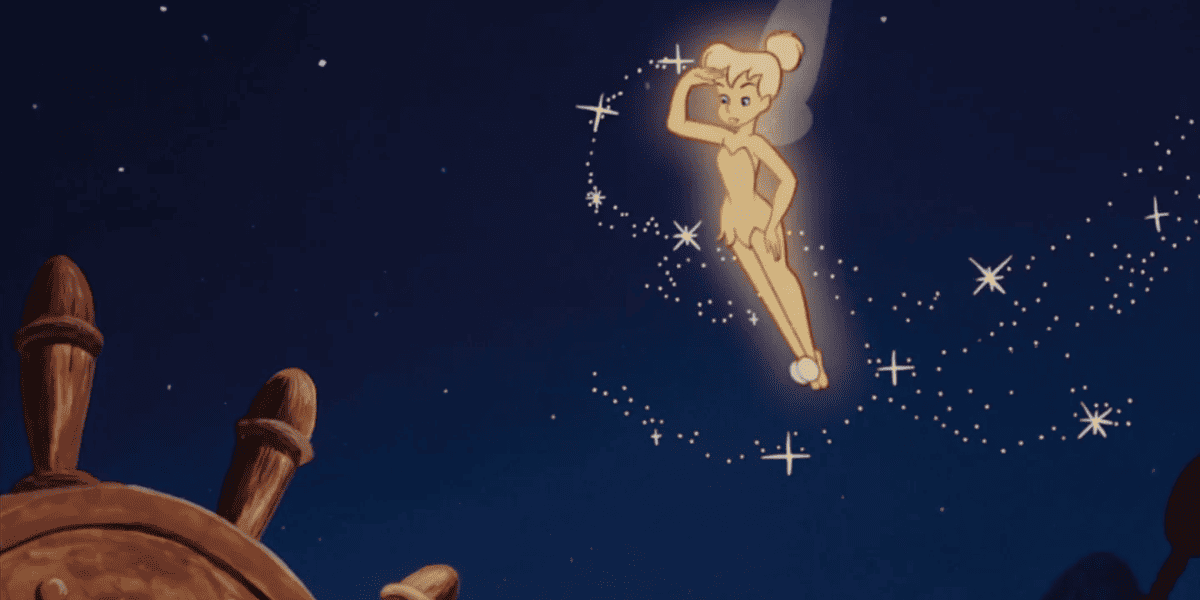 tinker bell saluting