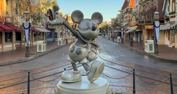 Disneyland Resort Disney100 Mickey Mouse Statue