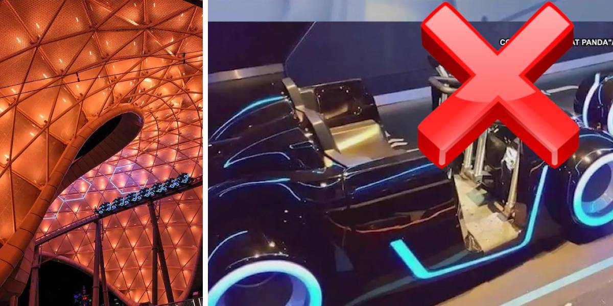 Disney Tron ride seats