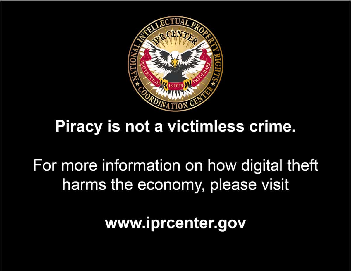 DVD Piracy Warning