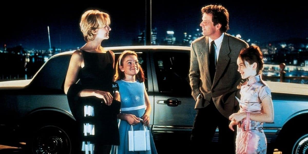 lindsay lohan as twins in 'the parent trap' with her parents