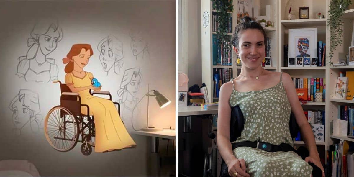 disabled disney princess drawing and hannah diviney